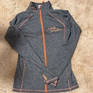 Harley-Davidson Women's Charcoal Jacket with Orange Trim